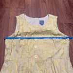 Rabbit Rabbit Designs Yellow Floral Sleeveless Fit Flare Dress Size Medium Photo 8