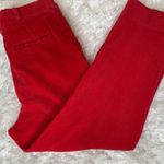 Vintage Red Wide Wale Corduroy High Waisted Trousers 33" waist Size M Photo 0