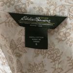 Eddie Bauer Cream Long Sleeve Buttoned Pull-Over 100% Cotton Size S Photo 1