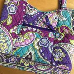 Vera Bradley Colorful Shoulder Tote, Purple Heather Paisley (Retired Print) Photo 3