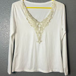 White Long Sleeve V Photo 0