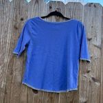 Telluride Clothing Co Short Sleeve Cotton Shirt Medium Embroidered American Flag Blue Photo 5