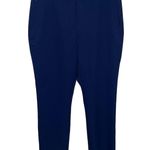 Primark Navy Blue Pants Size 10 USA Slim Stretch Ankle Trousers Women’s UK 14 Photo 0