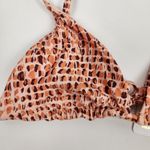 l*space L* Brittany Triangle Bikini Top in Wild Bunch Orange Size Small NWT Photo 2