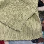 Lucky Brand  women's size small pullover v-neck sweater greenish yellow knit Photo 5