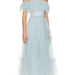 BCBGMAXAZRIA Off Shoulder Tiered Gown Photo 0