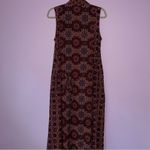 April Cornell Size S Boho Maxi Dress Red Sleeveless Vacation Dark Cottage Photo 6