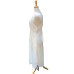 Vintage Val Mode Nightgown And Robe Set Bridal White Floral Polyester Large Photo 2