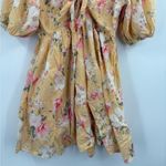 Abercrombie & Fitch  Mini Dress Floral Baby Doll Cinch Front Puff Sleeve small Photo 4