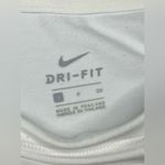 Nike dri fit white training cropped top sz small Photo 3