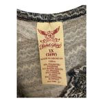 Faded Glory  Navy White Chevron Print Crisscross Back Boho Knit Casual Top – 1X Photo 2