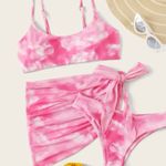 SheIn Tie Dye Bikini Set Photo 0