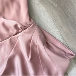 BHLDN  Freya Dress drape slit maxi womens Pink (size 6) formal wedding bridesmaid Photo 8