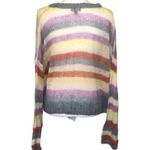 Wild Fable NWOT Pastel Rainbow Striped Crewneck Sweater New Photo 3