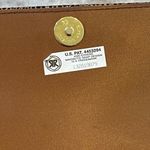 La Regale  Vintage Bronze Crossbody Purse Handbag Fabric Small Handle Strap Photo 6