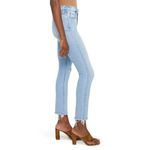 NWT Mother Mid Rise Dazzler Ankle Fray in Hopeless Romantic Stretch Crop Jean 32 Blue Photo 1