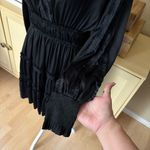 Ulla Johnson Amara Dress In Noir Ruffle Tiered Mini Cocktail Size 8 Photo 4
