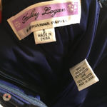 Adrianna Papell Navy Strappy Sweetheart Neck Sequin Prom Dress Sz S Photo 4