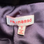 re:named ‎ Plum Velvet Trimmed Belted Robe Photo 6