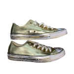 Converse  Chuck Taylor All Star CTAS OX Gold Lame Distressed Sneaker Holiday shoe Photo 6