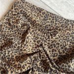 ZARA  animal print ruched corduroy mini skirt small Photo 5