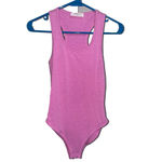Zenana Outfitters Bodysuit Women Small Sleeveless Solid Fuchsia Pink Basic Layering Casual Photo 1