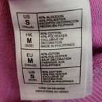 Disney  PARKS LAVENDER LACE MICKEY OUTLINE DECAL BUTTON BACK SWEATSHIRT S Photo 11