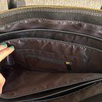 Joy & Iman Black Leather Tote Large Shoulder Bag Best Friend Satchel Top Handles Gold Photo 12