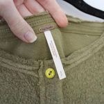 Free People Emma’s Tie Front Henley Top in Dirty Martini Photo 7