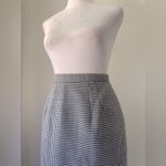 Vintage ‘90s Easy Pieces Black & White Checkered Diamond Print Knee Length Skirt Size XXS Photo 3