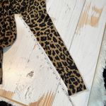 Sofia Cashmere Leopard Print Long Sleeve Sweater Size XS Photo 4