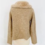 Ellen Tracy faux fur collar cardigan Photo 4