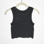 Free People Intimately Seamless Stripe Brami Black White Crop Top Size XS/ Small Photo 4