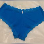 PINK - Victoria's Secret Victoria’s Secret Pink Blue Studded Cheekiest Hipster Size L New Without Tag Photo 4