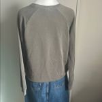 Nike  Women's Logo Gray Long Sleeve Crewneck Sweatshirt Athletic Loungewear Photo 4