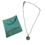 G Initial Silver Tone Necklace Photo 1