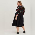 Torrid  Kissy Lips Midi Challis And Jersey Dress Women’s Size 00 Medium M Rare!!! Photo 2