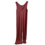 Fabletics  Grace Relaxed Wide Leg Jumpsuit XL Women’s Dark Rouge Photo 2