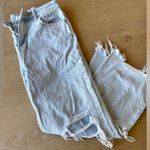 Vervet by Flying Monkey light wash high rise crop flare distressed jeans size 27 Blue Photo 6