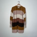 Knox Rose Soft‎ Academia Knit Striped Sweater Cardigan Photo 1