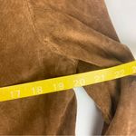 Montana Co women's small brown leather fringe silver turquoise jacket western Photo 6