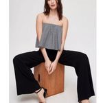 Babaton  Artizia Eckered Poplin Gingham Plaid Tube Top Blouse Photo 0