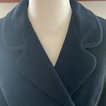 Vintage Lord and Taylor Navy and Black Striped Cropped Jacket Size Small Blue Photo 5