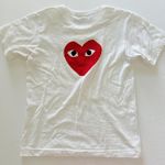Comme des Garcons Play Womens Heart White Short Sleeve T Photo 2