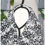 American City Wear  Ladies Black White Blouse Plus Size 1X Stretch Cold Shoulder Photo 4