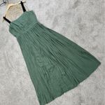 Reiss Women’s Luella Pleated Midi Dress Sleeveless Cutout Back in Green Size 10 Photo 4