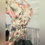 Bebe  Sheer Dream Floral Short Sleeve Romper size 10 NWT Photo 10