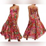 Free People NWOT  Dream Weaver floral flowy Maxi Dress Ivory Combo sz L Photo 1