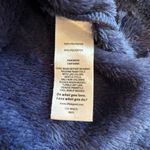 Life is Good  Snowflake Fleece Pullover Sleep Sweater Womens Medium Navy Blue Photo 6