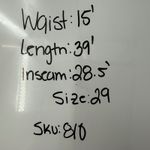 Level 99 Black Skinny Cargo Pants Zip Pockets Womens Size 29 Photo 7